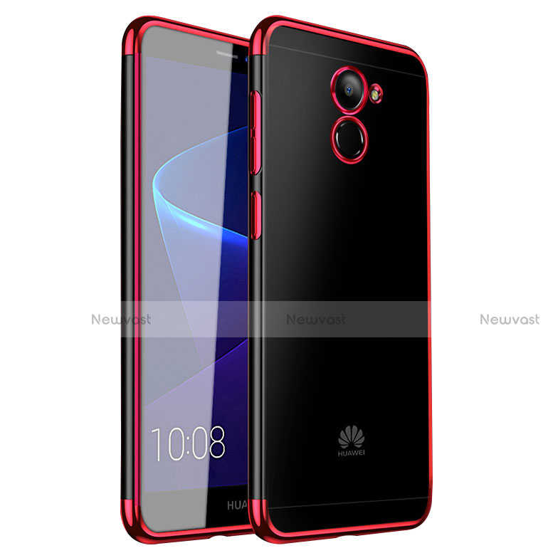 Ultra-thin Transparent TPU Soft Case H01 for Huawei Enjoy 7 Plus Red