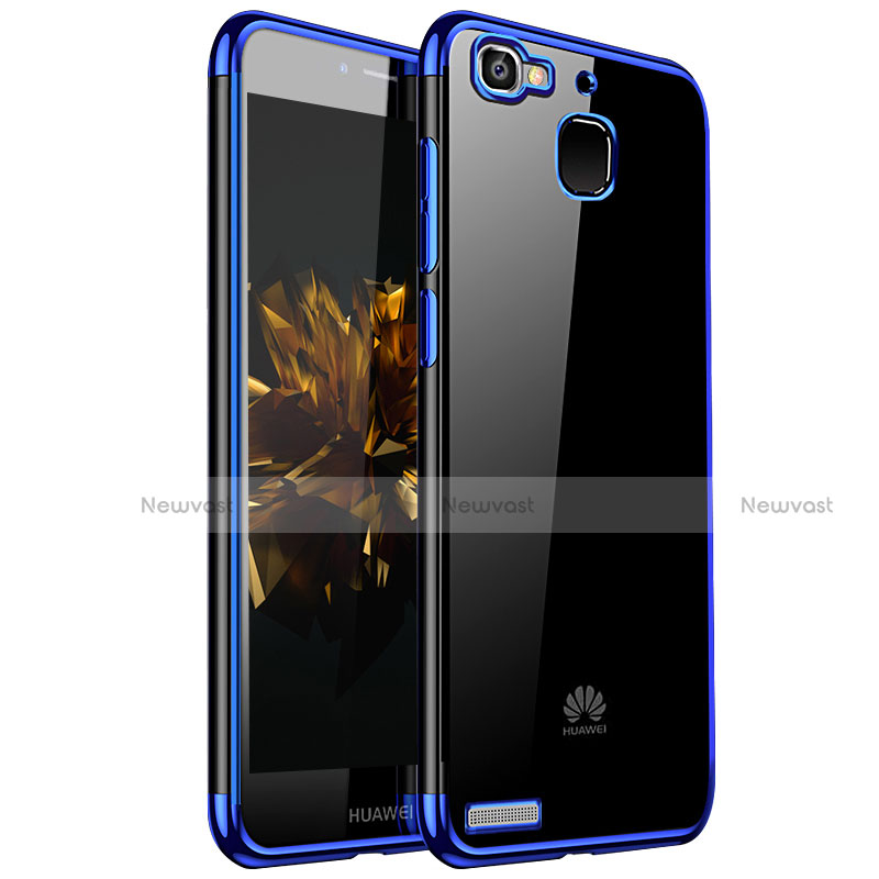 Ultra-thin Transparent TPU Soft Case H01 for Huawei G8 Mini Blue