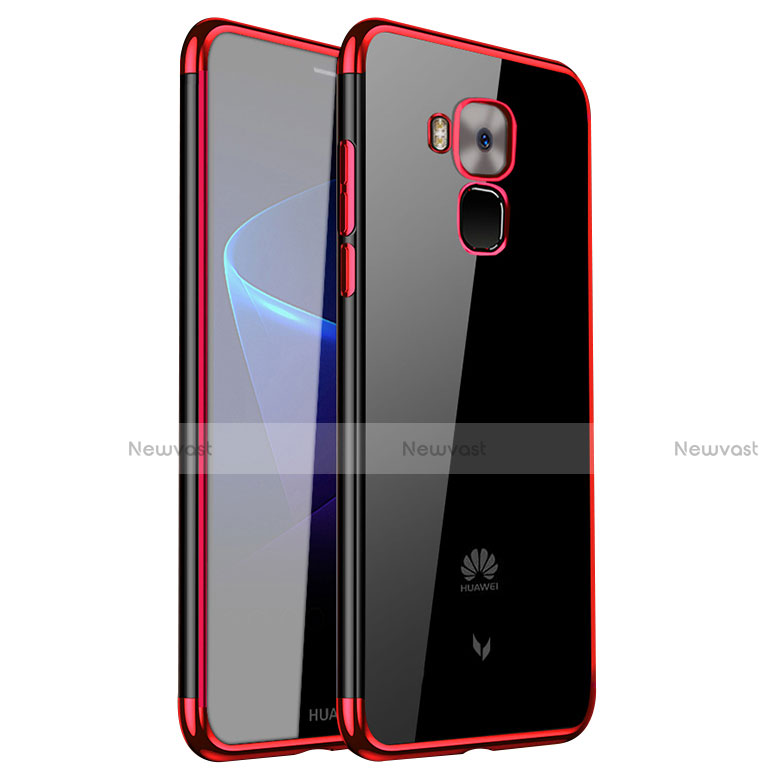 Ultra-thin Transparent TPU Soft Case H01 for Huawei G9 Plus Red