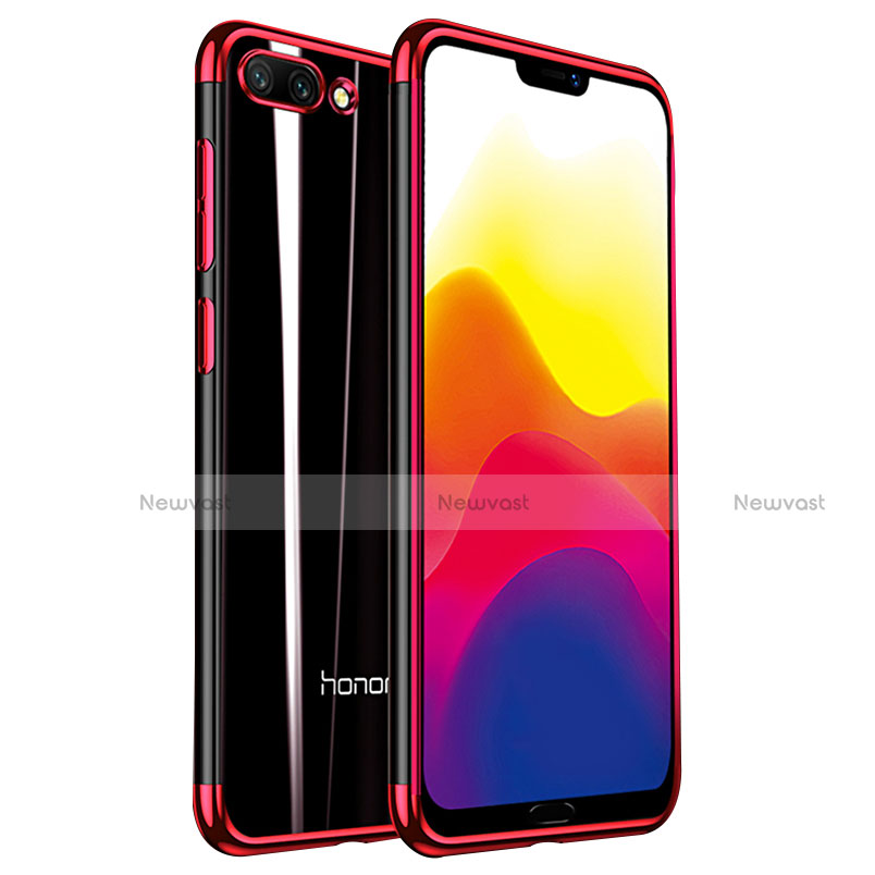 Ultra-thin Transparent TPU Soft Case H01 for Huawei Honor 10 Red