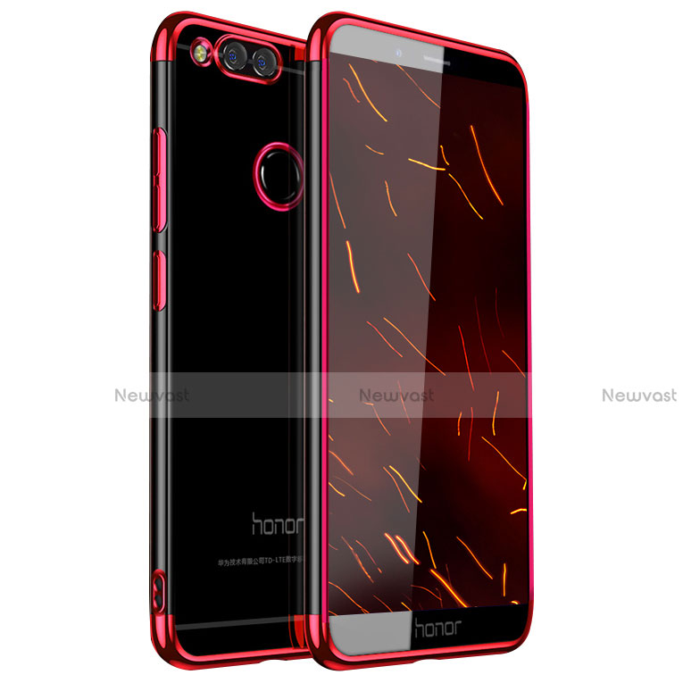 Ultra-thin Transparent TPU Soft Case H01 for Huawei Honor 7X Red