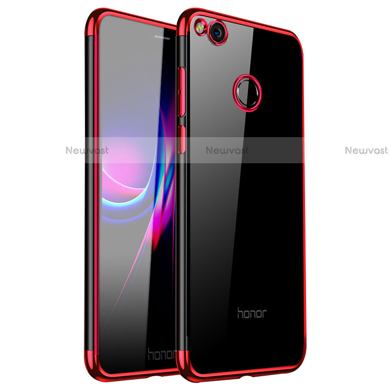 Ultra-thin Transparent TPU Soft Case H01 for Huawei Honor 8 Lite Red