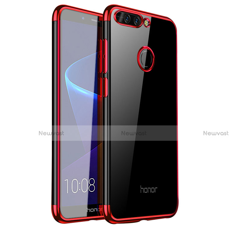 Ultra-thin Transparent TPU Soft Case H01 for Huawei Honor 8 Pro Red