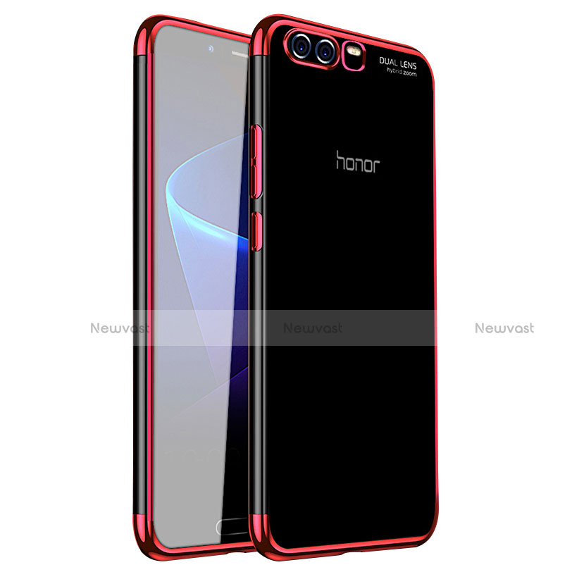 Ultra-thin Transparent TPU Soft Case H01 for Huawei Honor 9 Premium Red