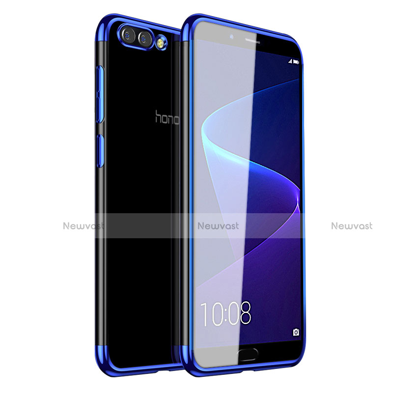 Ultra-thin Transparent TPU Soft Case H01 for Huawei Honor V10 Blue