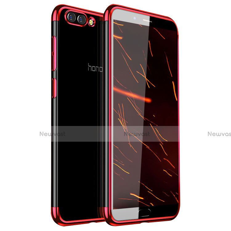 Ultra-thin Transparent TPU Soft Case H01 for Huawei Honor V10 Red