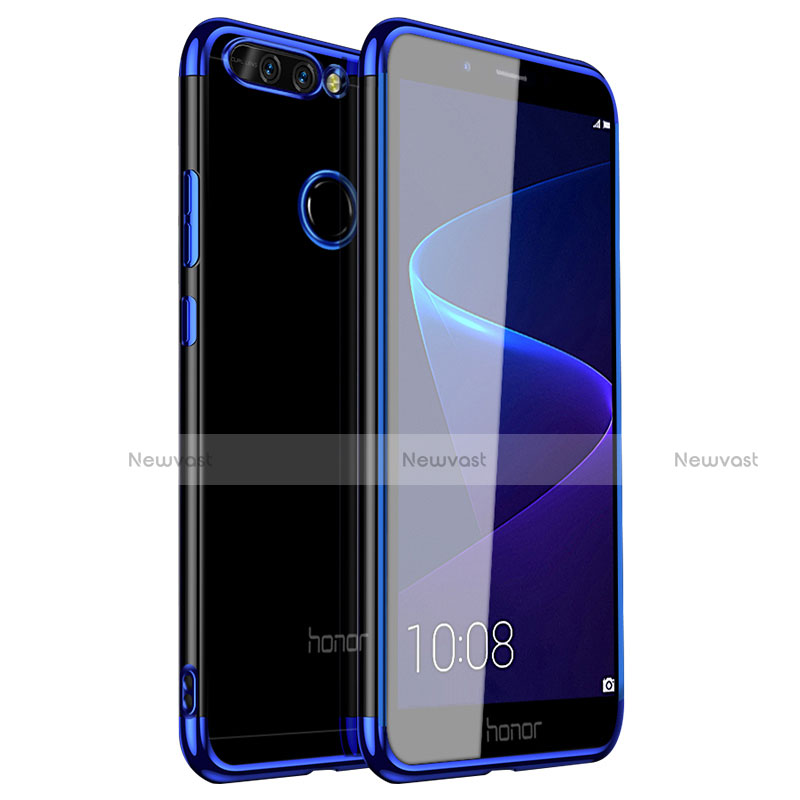 Ultra-thin Transparent TPU Soft Case H01 for Huawei Honor V9 Blue