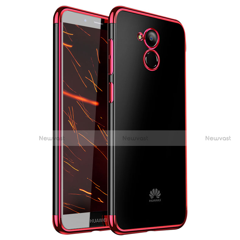 Ultra-thin Transparent TPU Soft Case H01 for Huawei Nova Smart Red