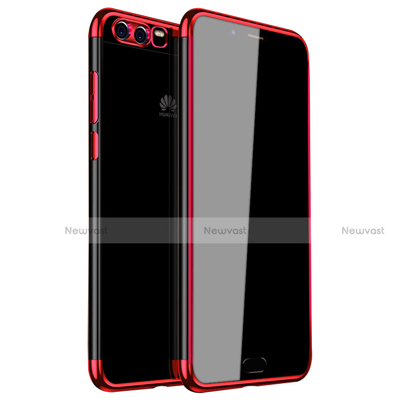 Ultra-thin Transparent TPU Soft Case H01 for Huawei P10 Plus Red