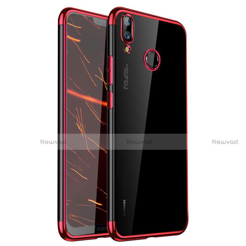 Ultra-thin Transparent TPU Soft Case H01 for Huawei P20 Lite Red