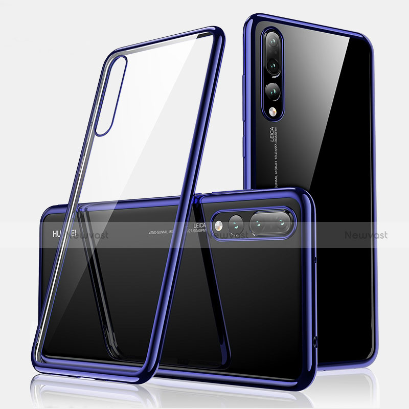 Ultra-thin Transparent TPU Soft Case H01 for Huawei P20 Pro Blue