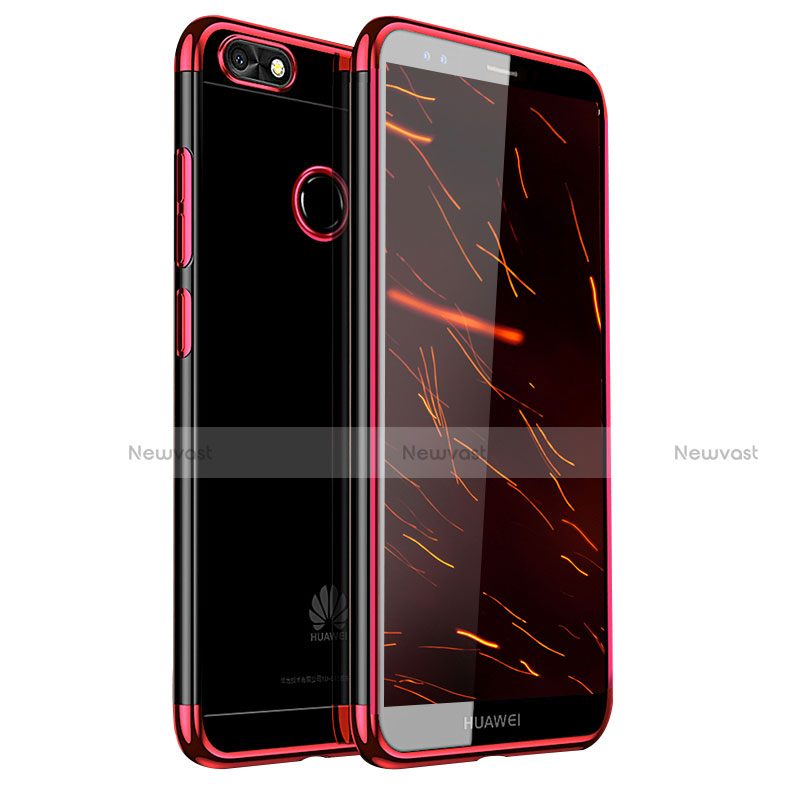 Ultra-thin Transparent TPU Soft Case H01 for Huawei P9 Lite Mini Red