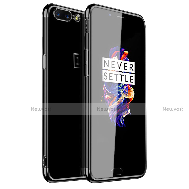 Ultra-thin Transparent TPU Soft Case H01 for OnePlus 5 Black