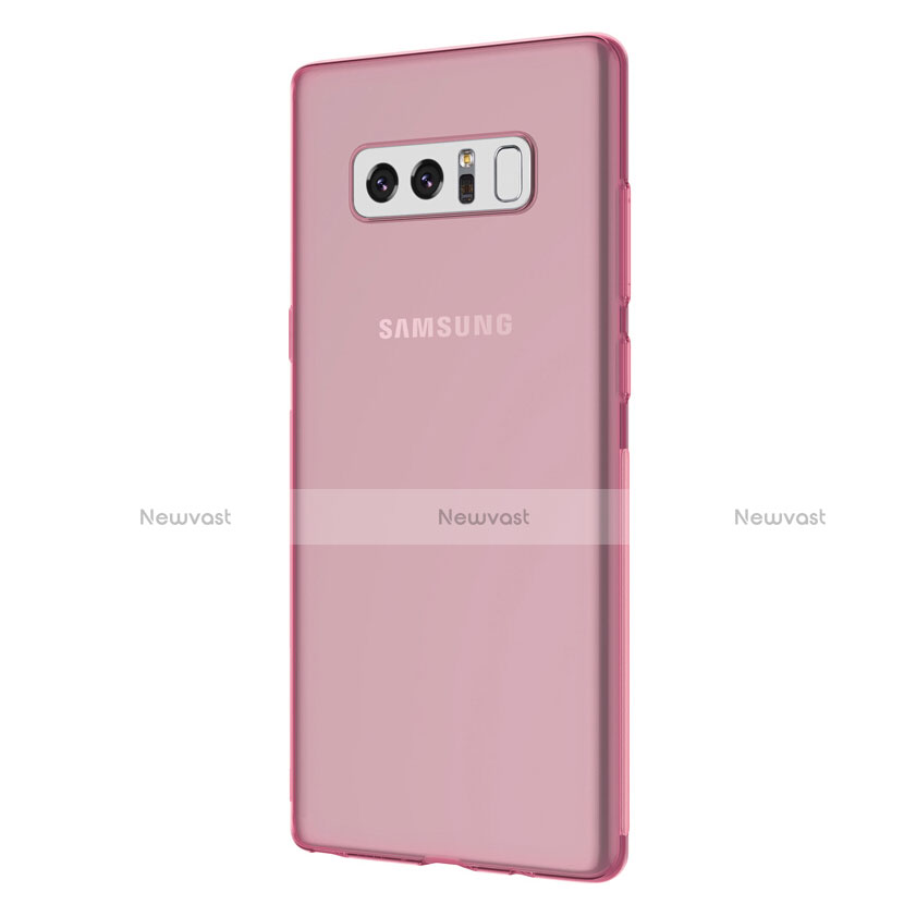 Ultra-thin Transparent TPU Soft Case H01 for Samsung Galaxy Note 8 Pink