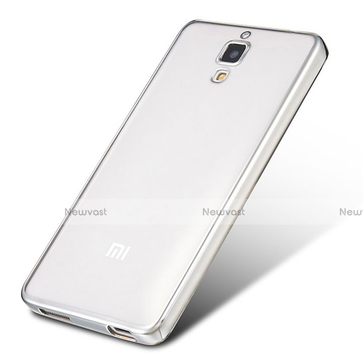 Ultra-thin Transparent TPU Soft Case H01 for Xiaomi Mi 4 Silver