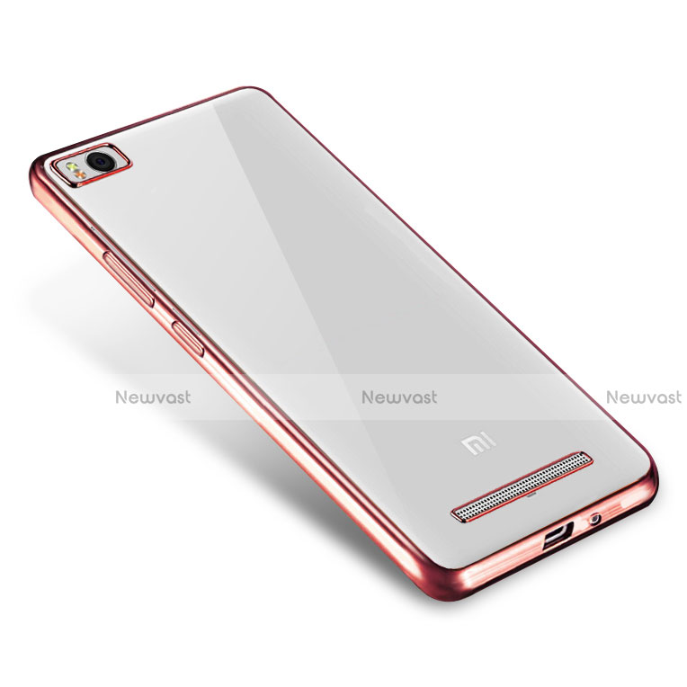 Ultra-thin Transparent TPU Soft Case H01 for Xiaomi Mi 4i Rose Gold