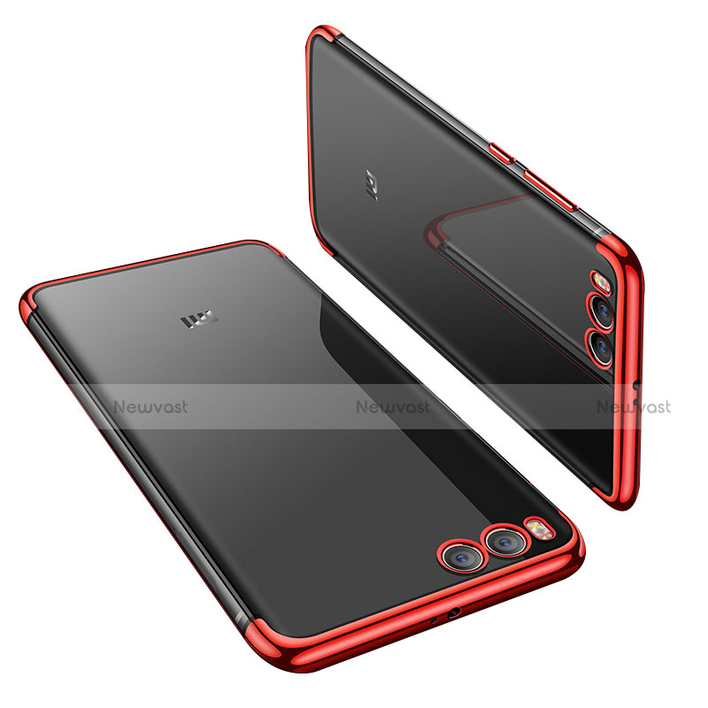 Ultra-thin Transparent TPU Soft Case H01 for Xiaomi Mi 6 Red