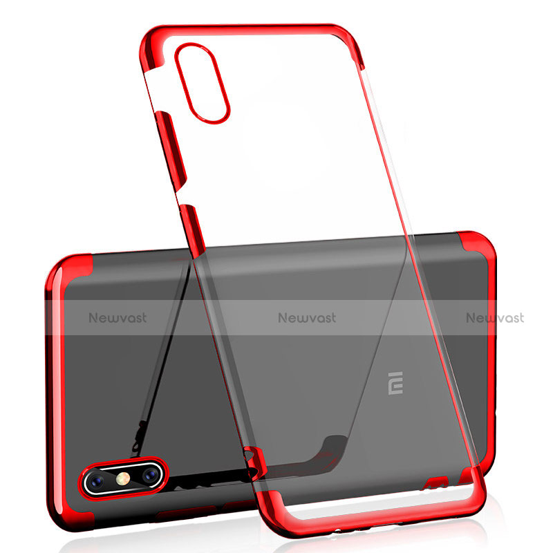 Ultra-thin Transparent TPU Soft Case H01 for Xiaomi Mi 8 Explorer Red