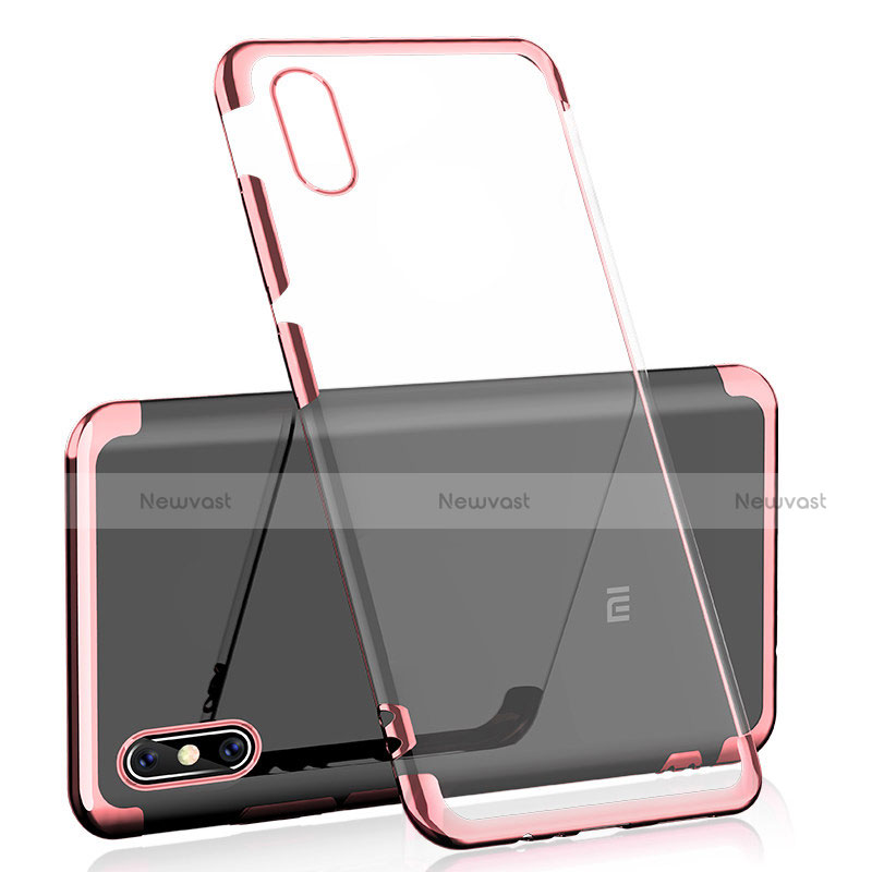 Ultra-thin Transparent TPU Soft Case H01 for Xiaomi Mi 8 Pro Global Version Rose Gold