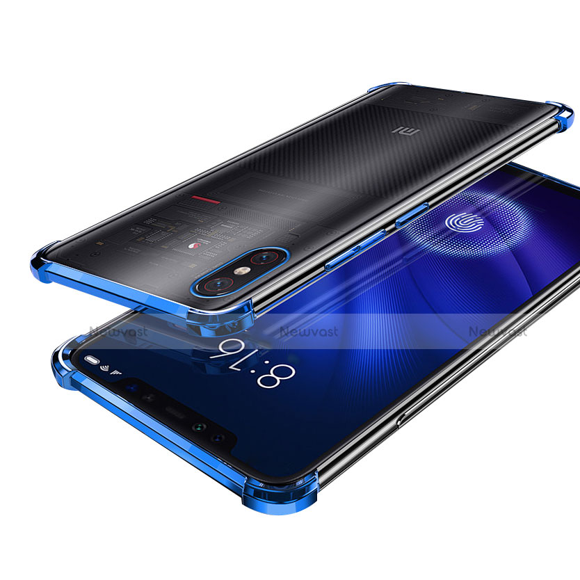 Ultra-thin Transparent TPU Soft Case H01 for Xiaomi Mi 8 Screen Fingerprint Edition Blue