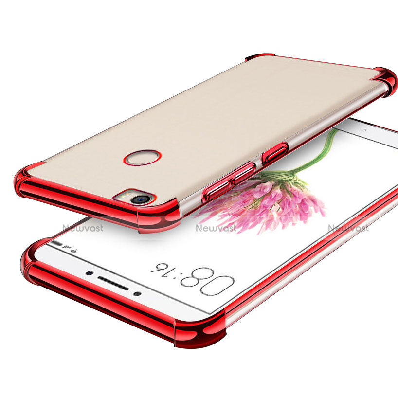 Ultra-thin Transparent TPU Soft Case H01 for Xiaomi Mi Max Red