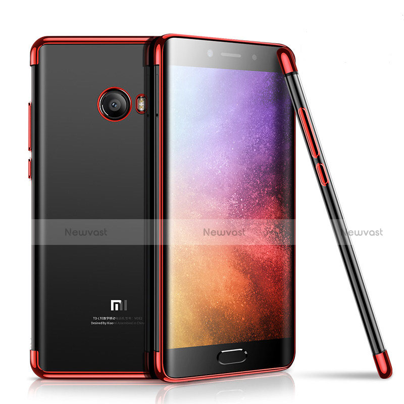 Ultra-thin Transparent TPU Soft Case H01 for Xiaomi Mi Note 2 Special Edition Red