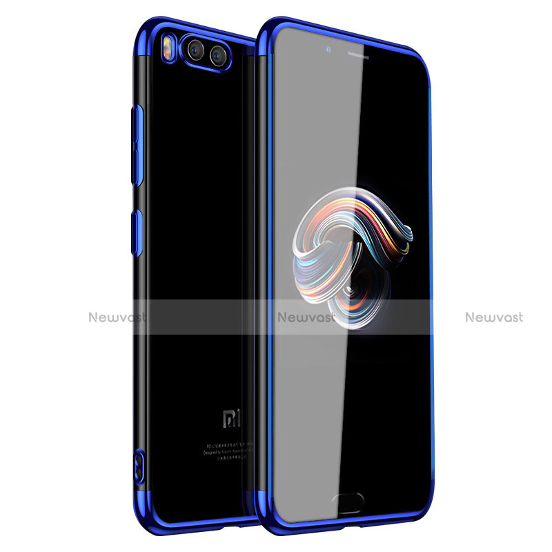 Ultra-thin Transparent TPU Soft Case H01 for Xiaomi Mi Note 3 Blue