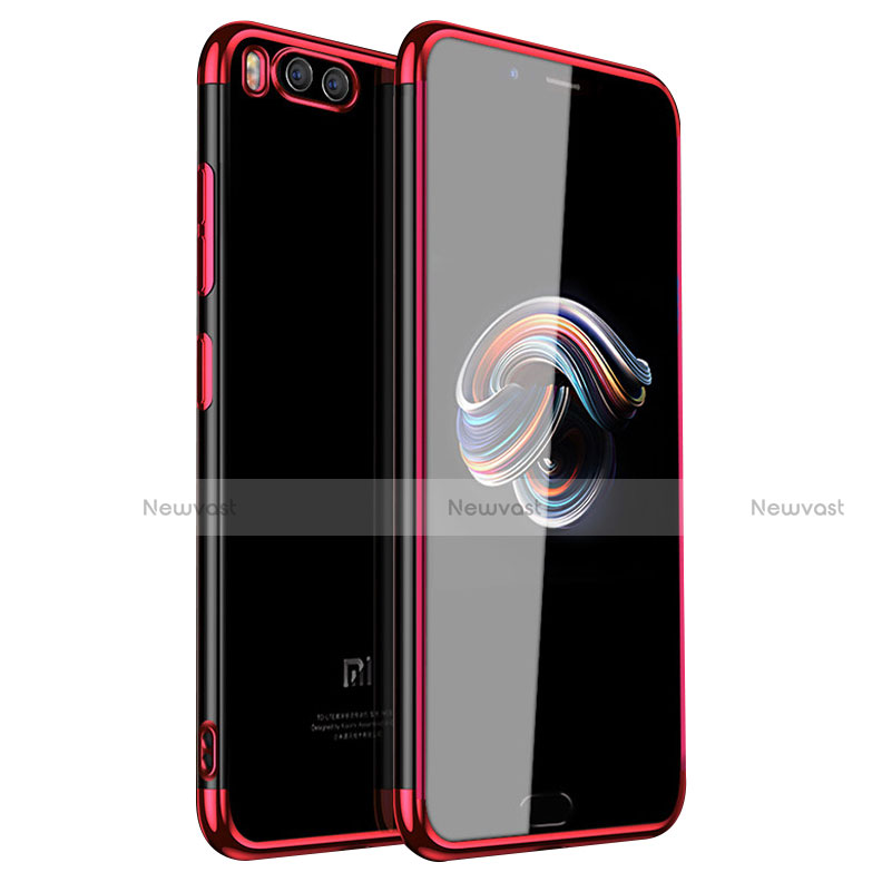 Ultra-thin Transparent TPU Soft Case H01 for Xiaomi Mi Note 3 Red