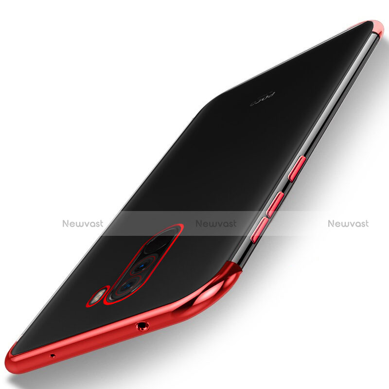 Ultra-thin Transparent TPU Soft Case H01 for Xiaomi Pocophone F1 Red