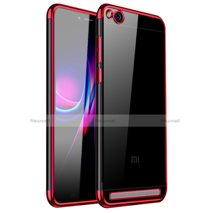 Ultra-thin Transparent TPU Soft Case H01 for Xiaomi Redmi 5A Red