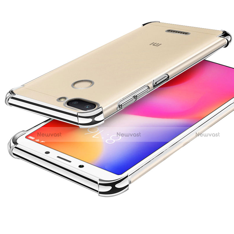 Ultra-thin Transparent TPU Soft Case H01 for Xiaomi Redmi 6 Silver