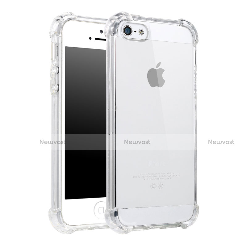 Ultra-thin Transparent TPU Soft Case H02 for Apple iPhone 5 Clear