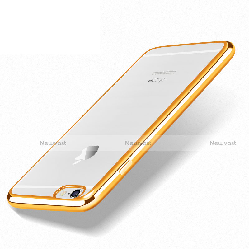 Ultra-thin Transparent TPU Soft Case H02 for Apple iPhone 6 Gold