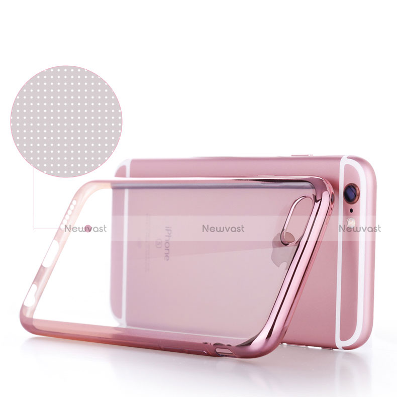 Ultra-thin Transparent TPU Soft Case H02 for Apple iPhone 6 Rose Gold