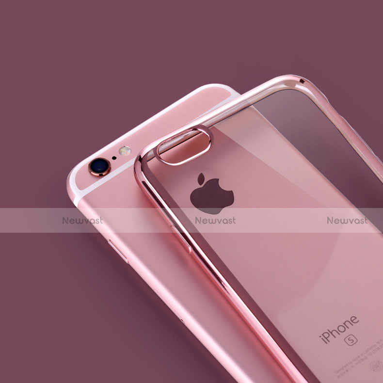 Ultra-thin Transparent TPU Soft Case H02 for Apple iPhone 6 Rose Gold