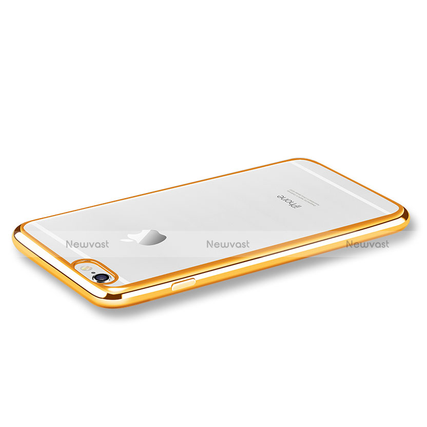 Ultra-thin Transparent TPU Soft Case H02 for Apple iPhone 6S Gold