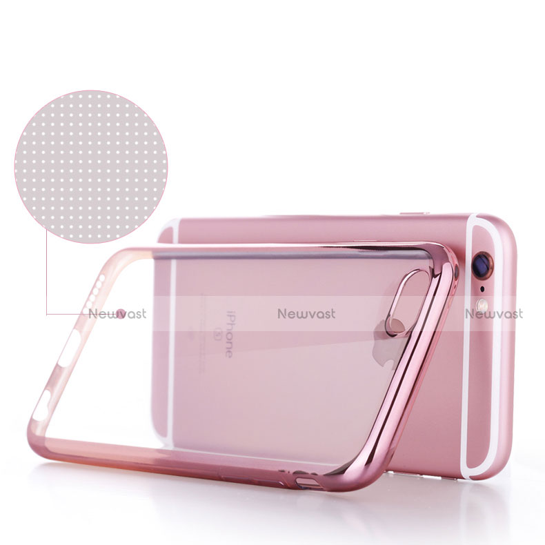 Ultra-thin Transparent TPU Soft Case H02 for Apple iPhone 6S Rose Gold