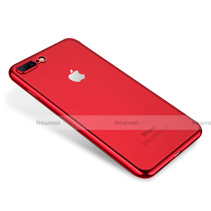 Ultra-thin Transparent TPU Soft Case H02 for Apple iPhone 7 Plus Red