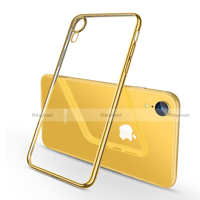 Ultra-thin Transparent TPU Soft Case H02 for Apple iPhone XR Yellow