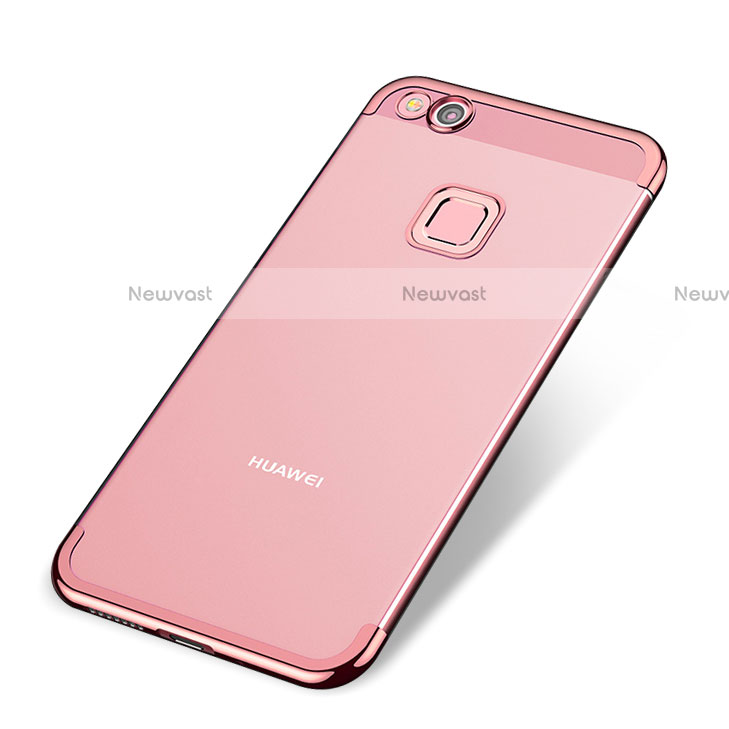 Ultra-thin Transparent TPU Soft Case H02 for Huawei Honor 8 Lite Rose Gold