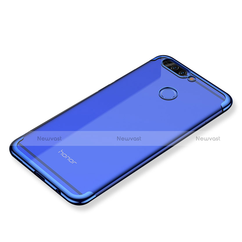 Ultra-thin Transparent TPU Soft Case H02 for Huawei Honor 8 Pro Blue