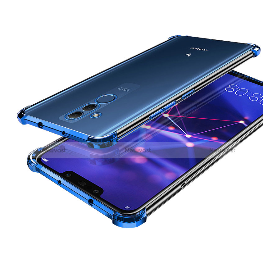 Ultra-thin Transparent TPU Soft Case H02 for Huawei Mate 20 Lite Blue