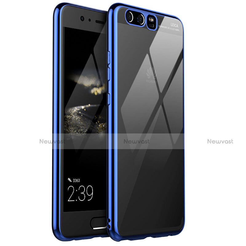 Ultra-thin Transparent TPU Soft Case H02 for Huawei P10 Plus Blue