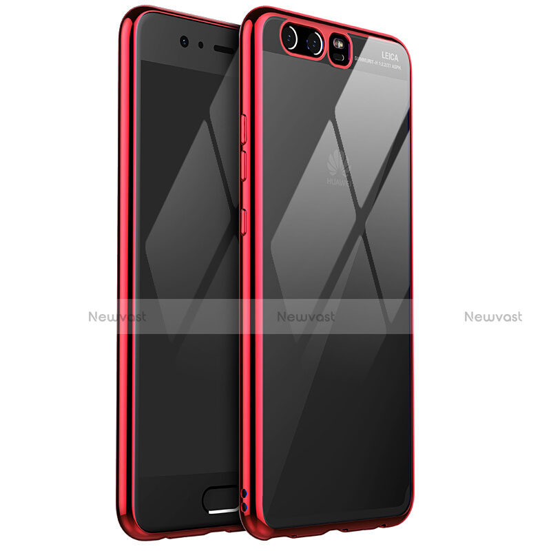 Ultra-thin Transparent TPU Soft Case H02 for Huawei P10 Plus Red