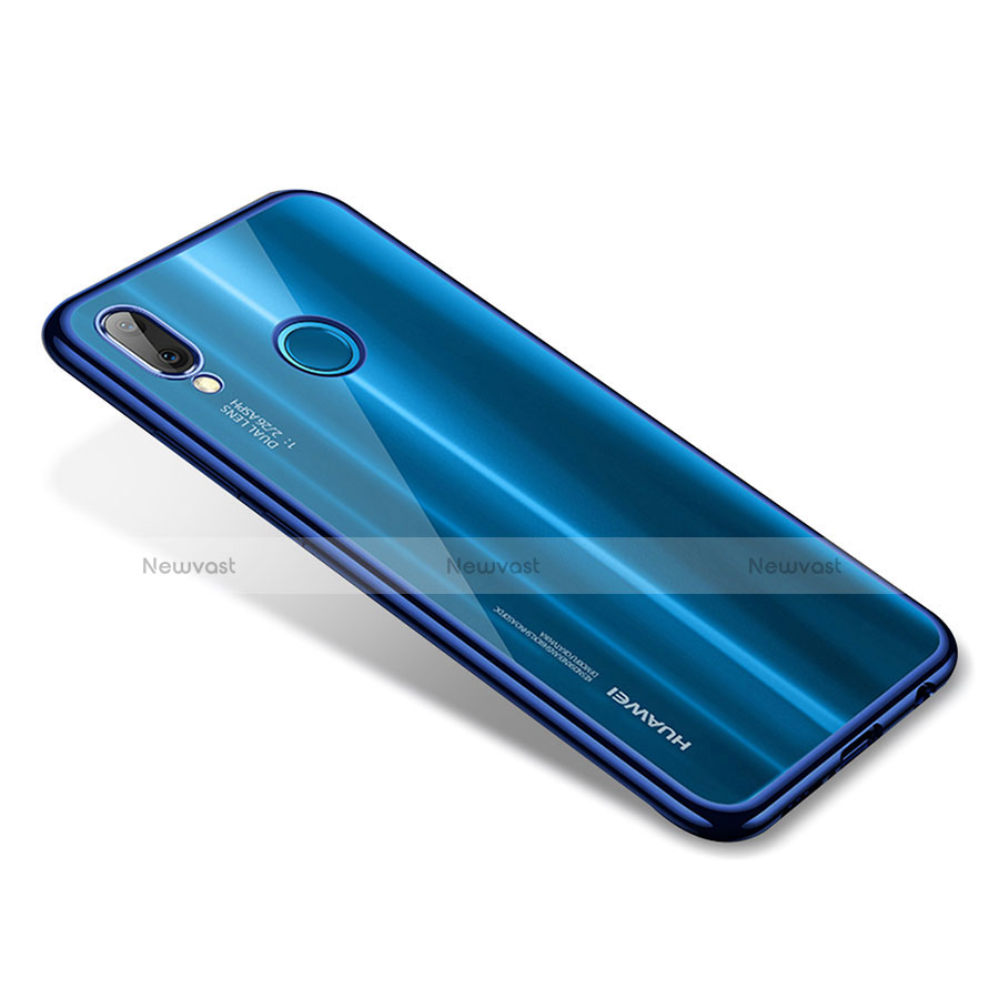 Ultra-thin Transparent TPU Soft Case H02 for Huawei P20 Lite Blue