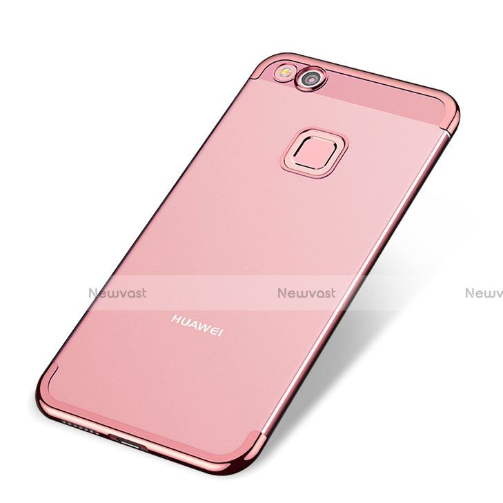Ultra-thin Transparent TPU Soft Case H02 for Huawei P8 Lite (2017) Rose Gold