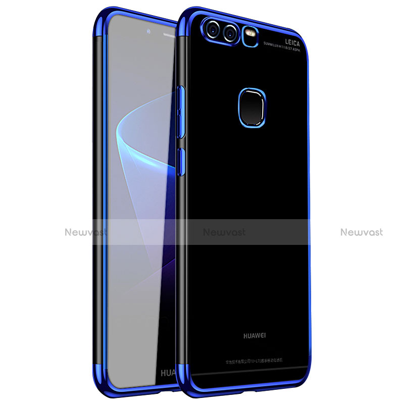 Ultra-thin Transparent TPU Soft Case H02 for Huawei P9 Blue