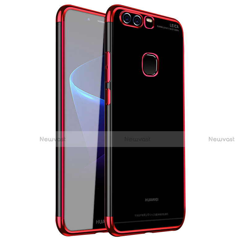 Ultra-thin Transparent TPU Soft Case H02 for Huawei P9 Plus Red