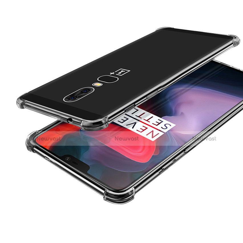 Ultra-thin Transparent TPU Soft Case H02 for OnePlus 6 Clear