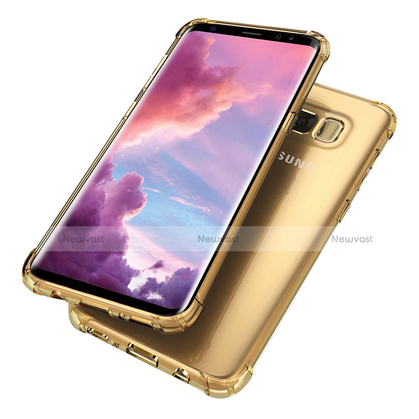 Ultra-thin Transparent TPU Soft Case H02 for Samsung Galaxy S8 Gold